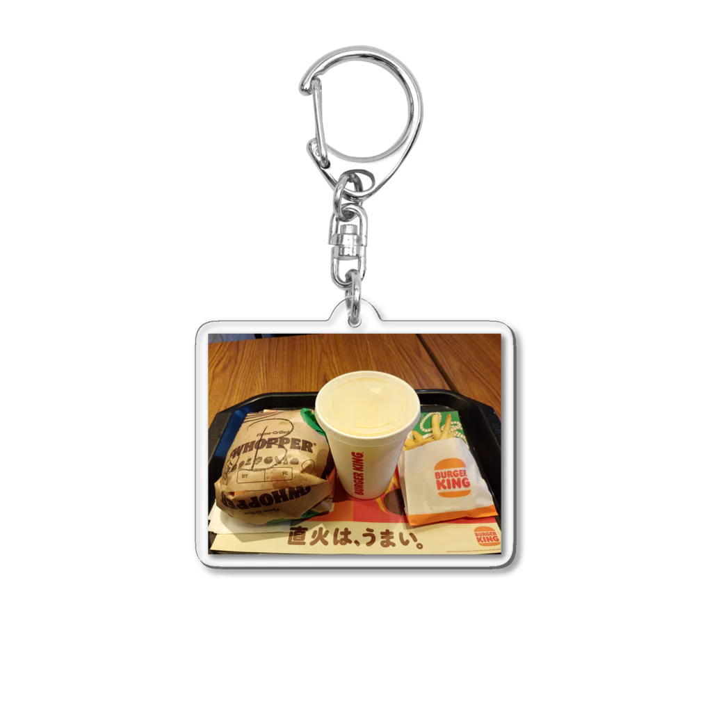 thedarkesthourのバーガーキング Acrylic Key Chain