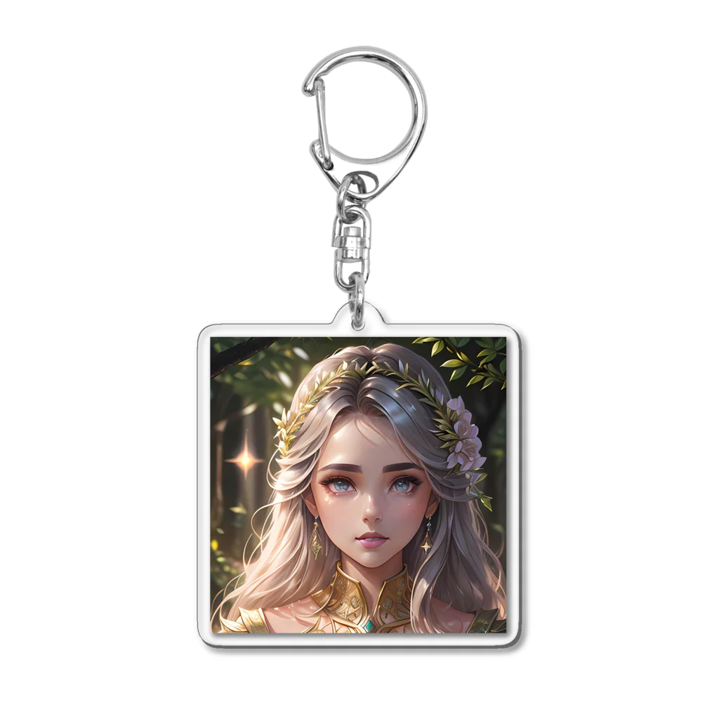 GOLD   of   Dragonsのfées des fleurages Acrylic Key Chain