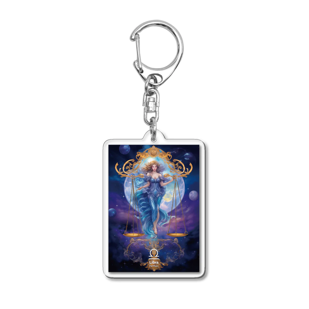 フォアネイル開運ショップの天秤座（Libra） Acrylic Key Chain