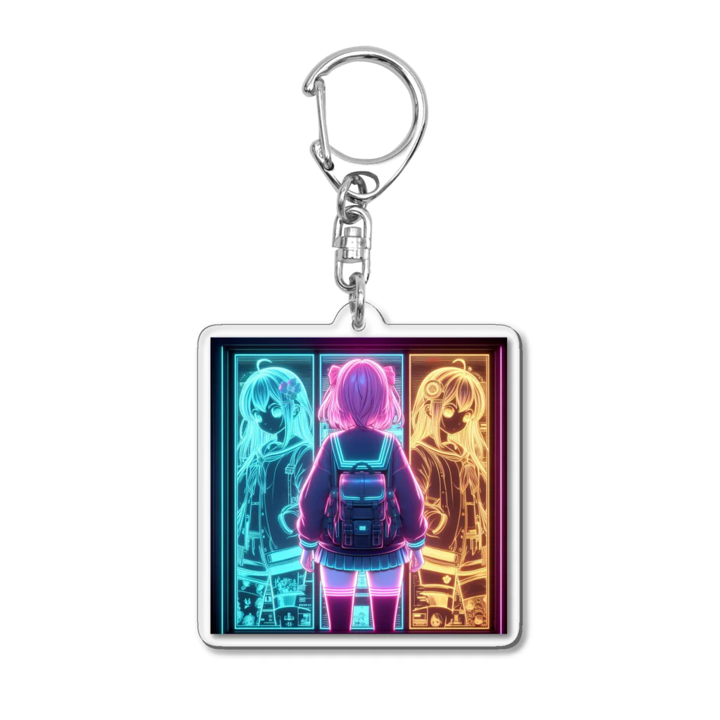 GIRLの双子の意思を継ぐ女の子 Acrylic Key Chain