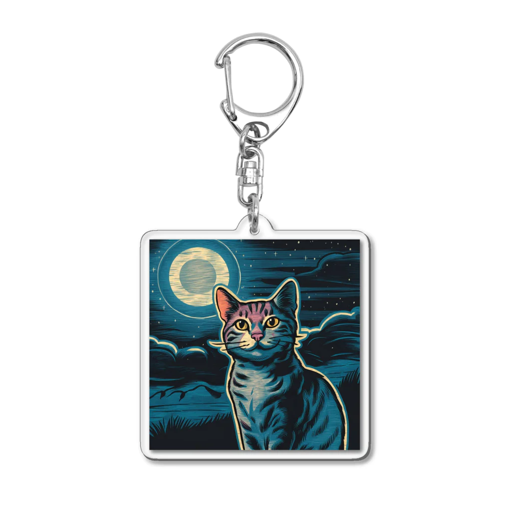 猫XショップX猫のポップ・キャット・デライト Acrylic Key Chain