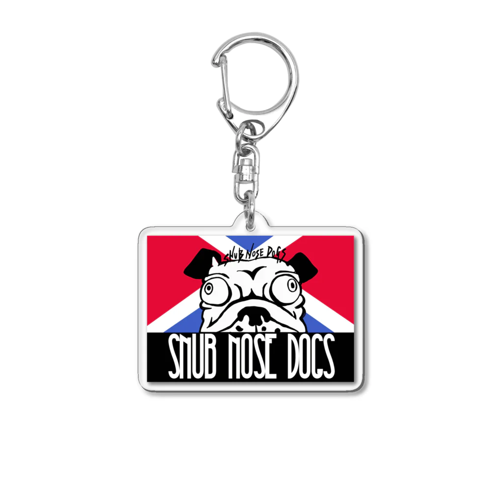 ブヒーズのSNUB NOSE DOGS※ブルドッグⅢ※ Acrylic Key Chain