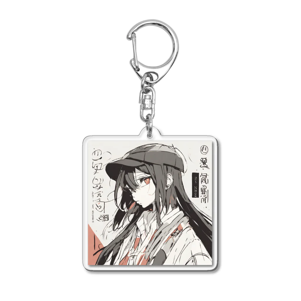 d-design-labの探偵少女 Acrylic Key Chain