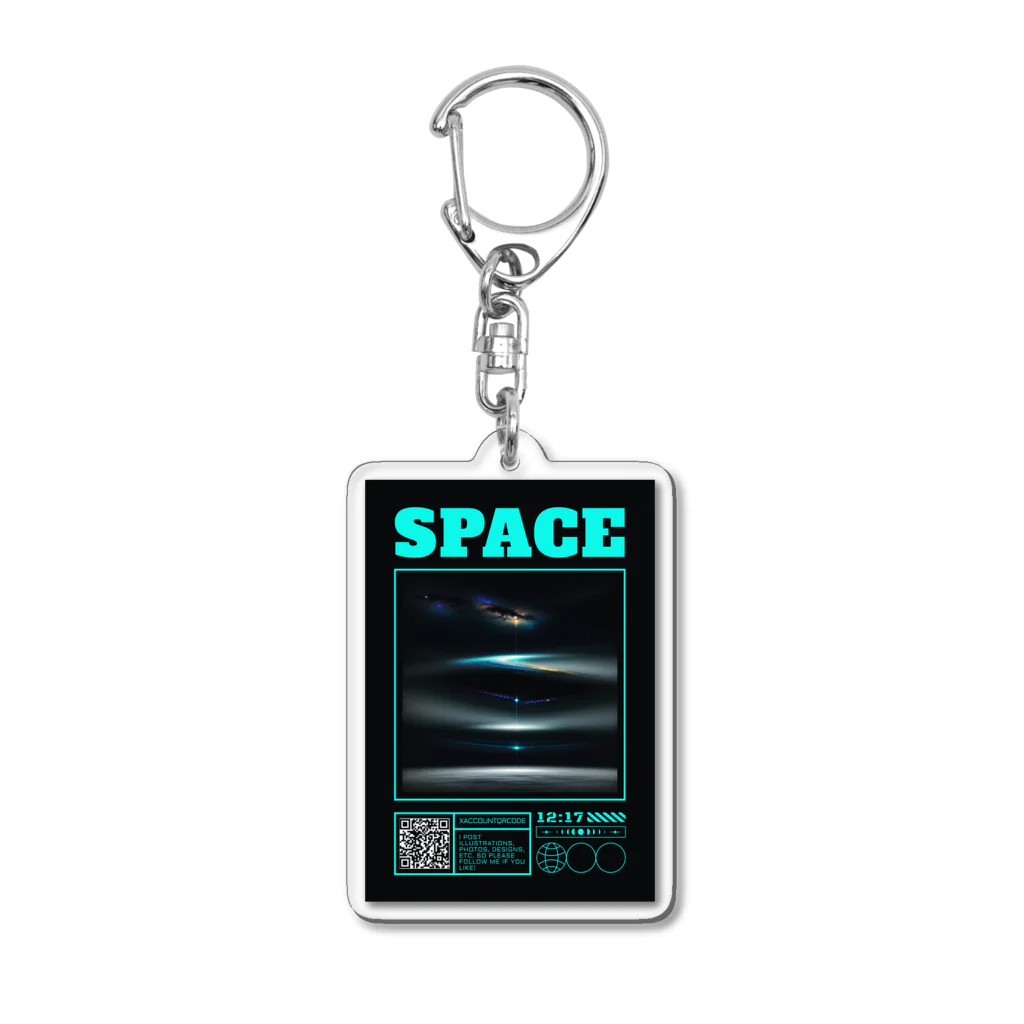 Chop StoreのSPACE アクリルキーホルダー