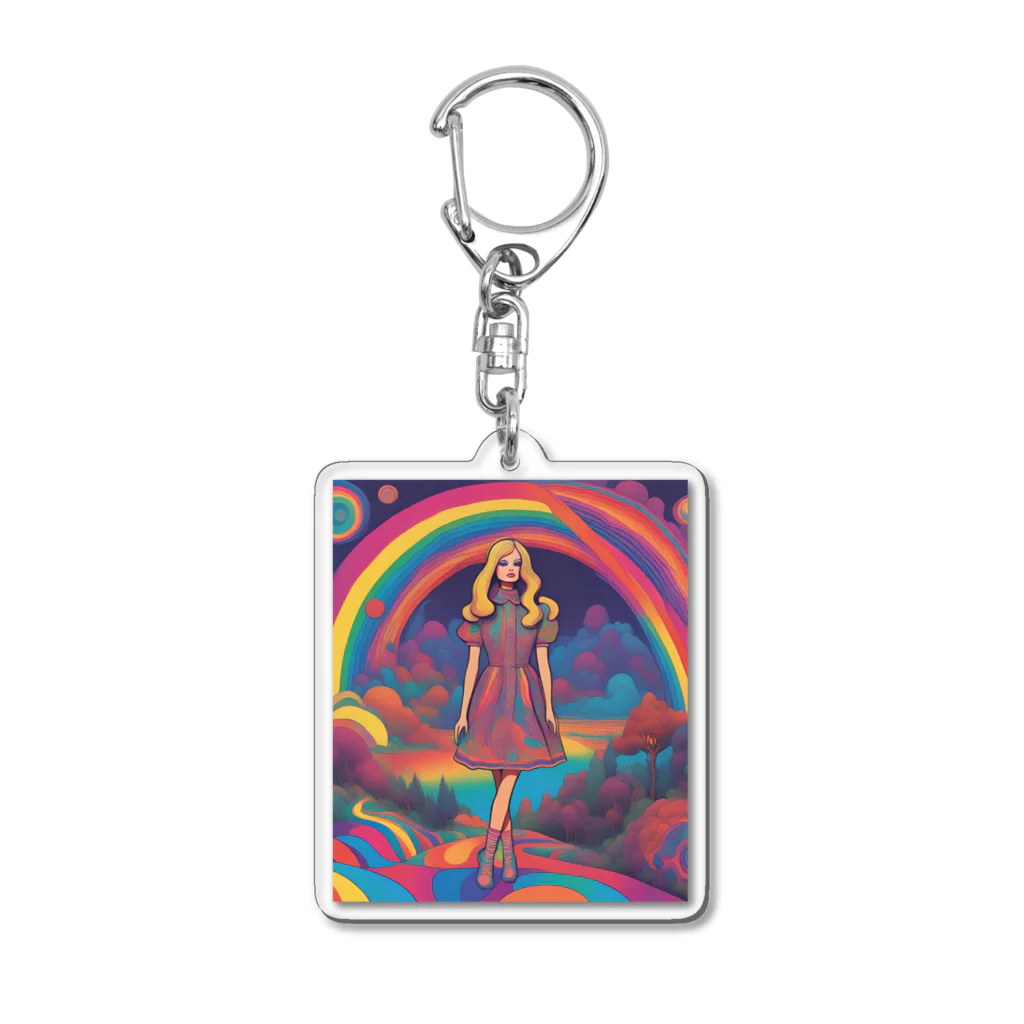 Unique Existenceのpsych girl Acrylic Key Chain