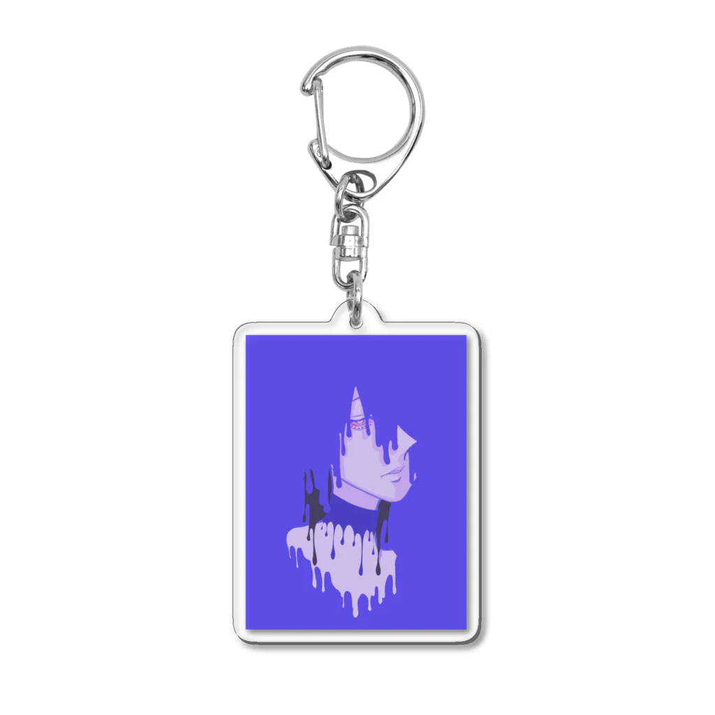 よるがたの『堕裸』(背景あり) Acrylic Key Chain