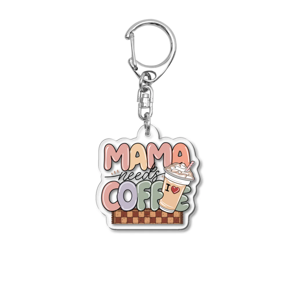 アメリカンデザインラバーの【母の日ギフト】コーヒー大好きなお母さんへ Acrylic Key Chain