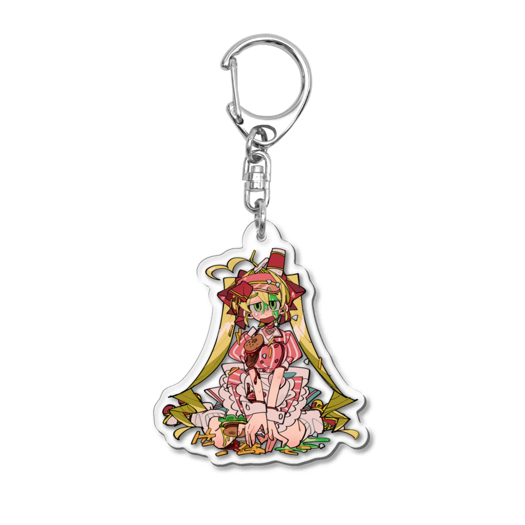 ウヲ太の頑張るアタリちゃん Acrylic Key Chain