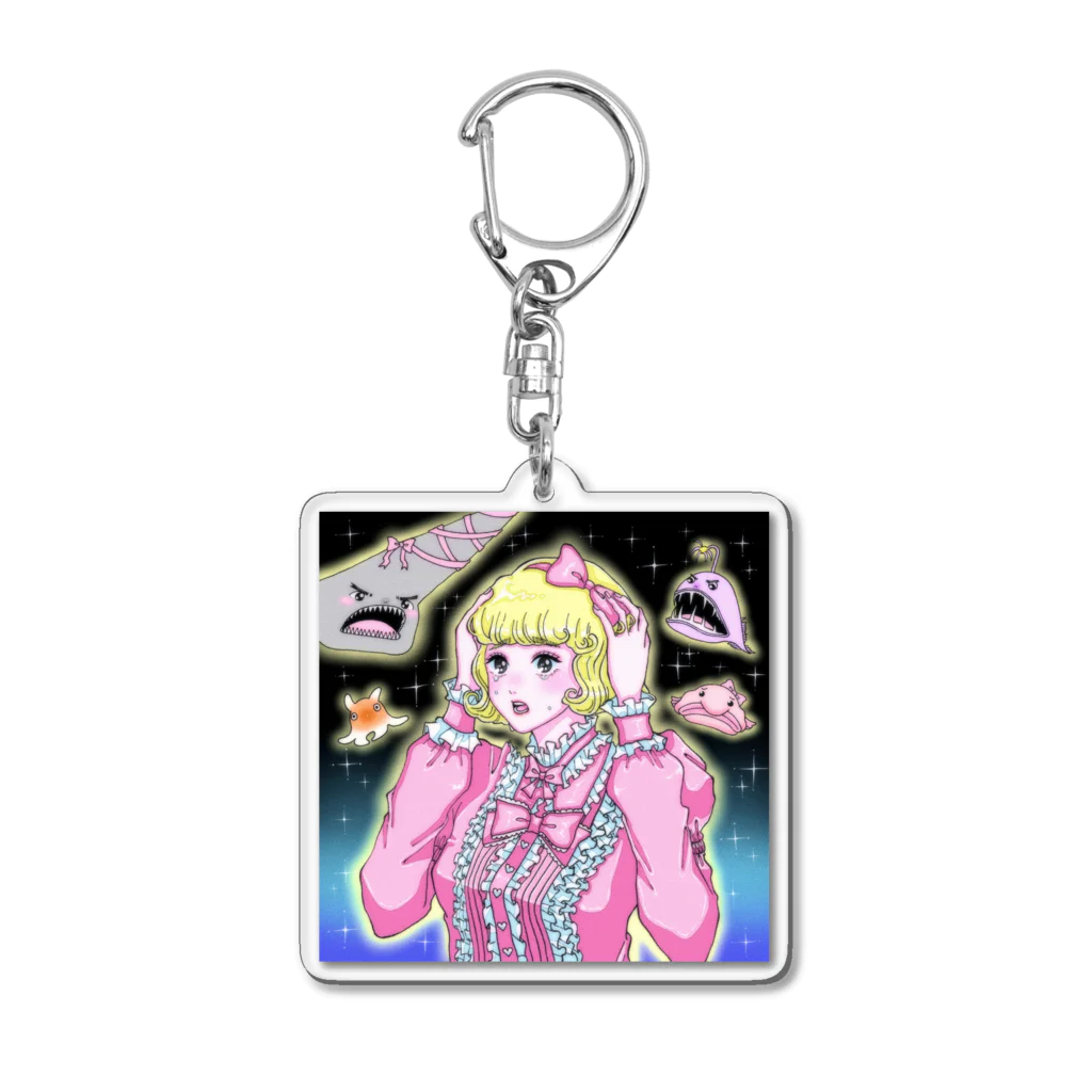 ビッグデ絵タの「深海」がこわい／マツヤマイカ Acrylic Key Chain