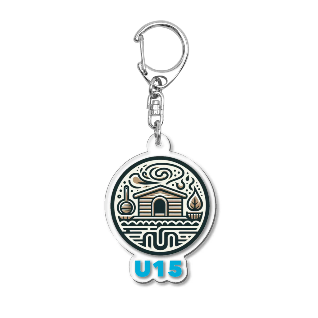 U15 Sauningのサウナハウス Acrylic Key Chain