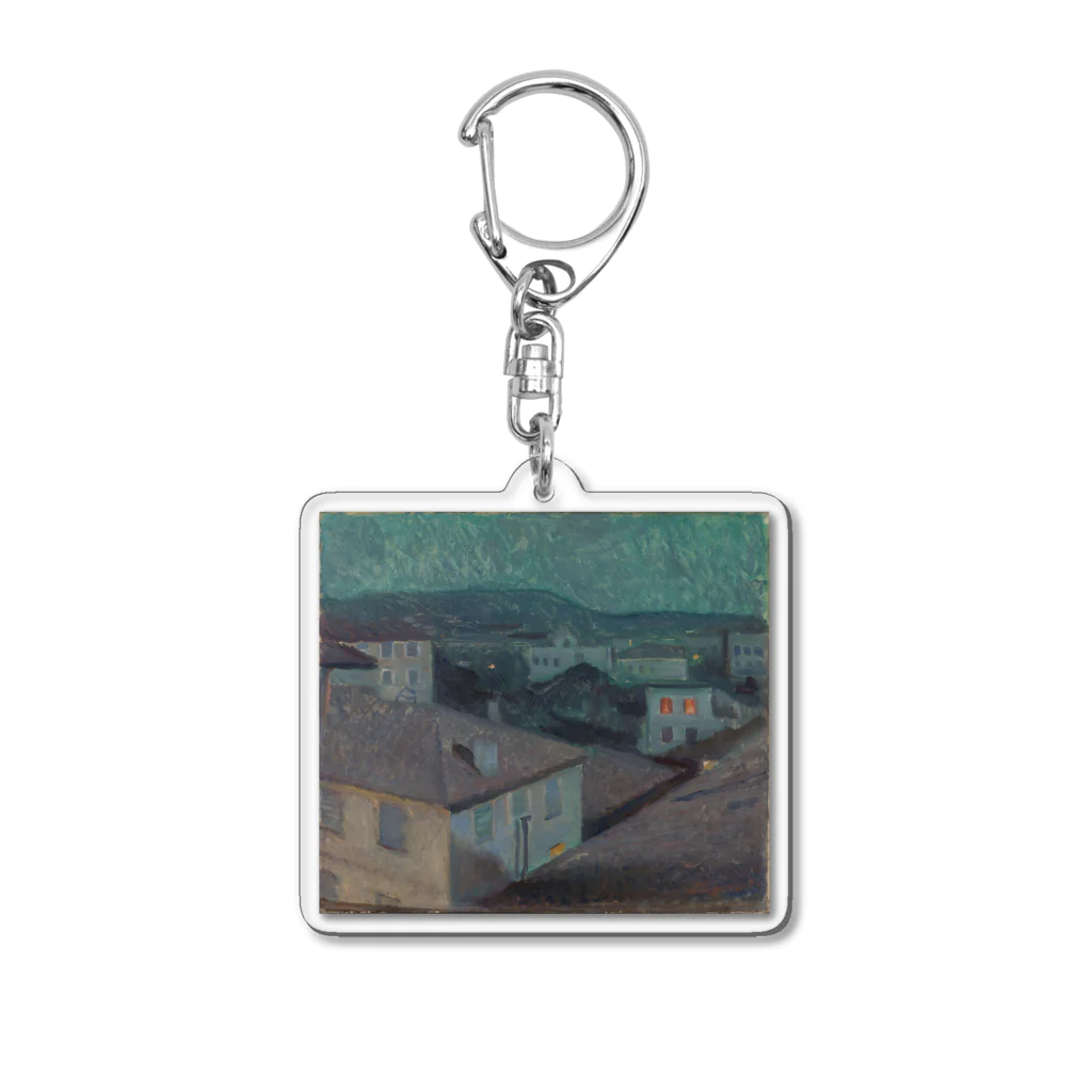 世界美術商店のニースの夜 Acrylic Key Chain