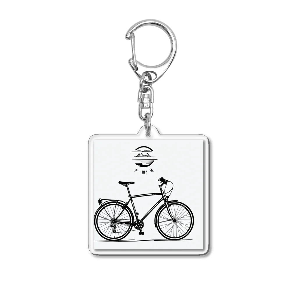 二宮大輔の自転車ロゴ Acrylic Key Chain