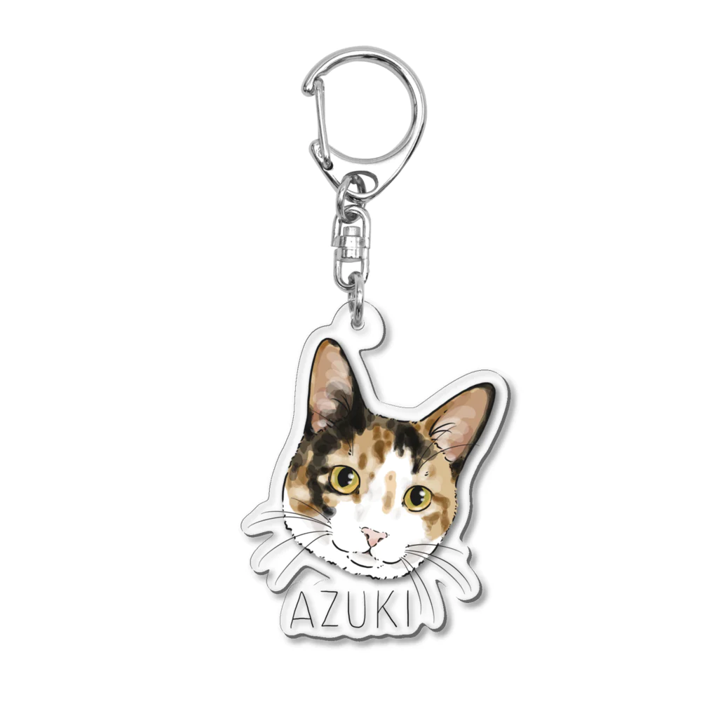 みきぞーん｜保護猫 ミッキー画伯と肉球とおともだちのazuki casual Acrylic Key Chain