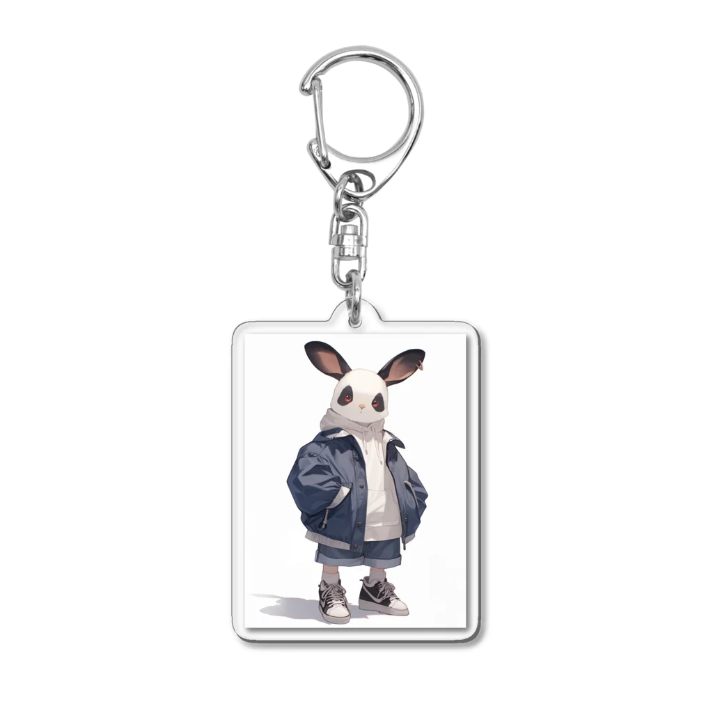 AQUAMETAVERSEのうさぎ君 BeeBee 1786 Acrylic Key Chain