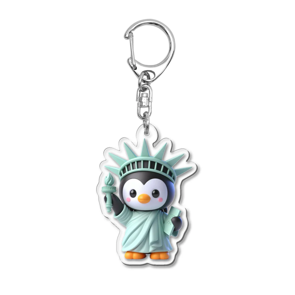 JUPITERの自由のペンギン像 Acrylic Key Chain