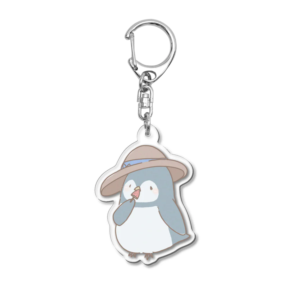 ゆずぷるの夏のペンギンさん（雑貨） Acrylic Key Chain