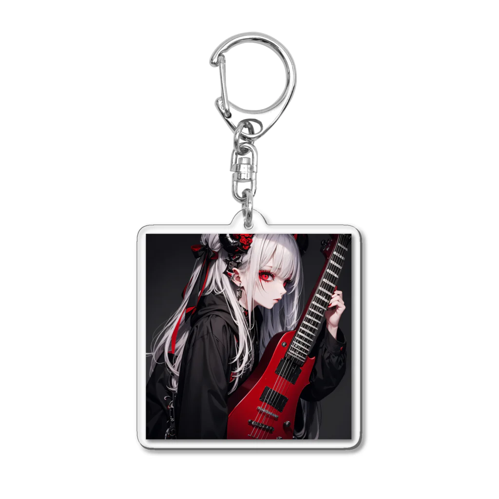 ハルリボン猫の血のギタリスト Acrylic Key Chain