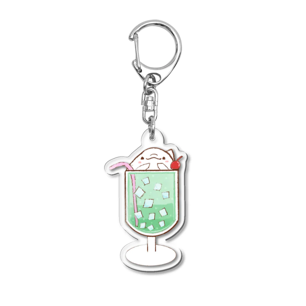 ももも🍑のクリームソーダ Acrylic Key Chain