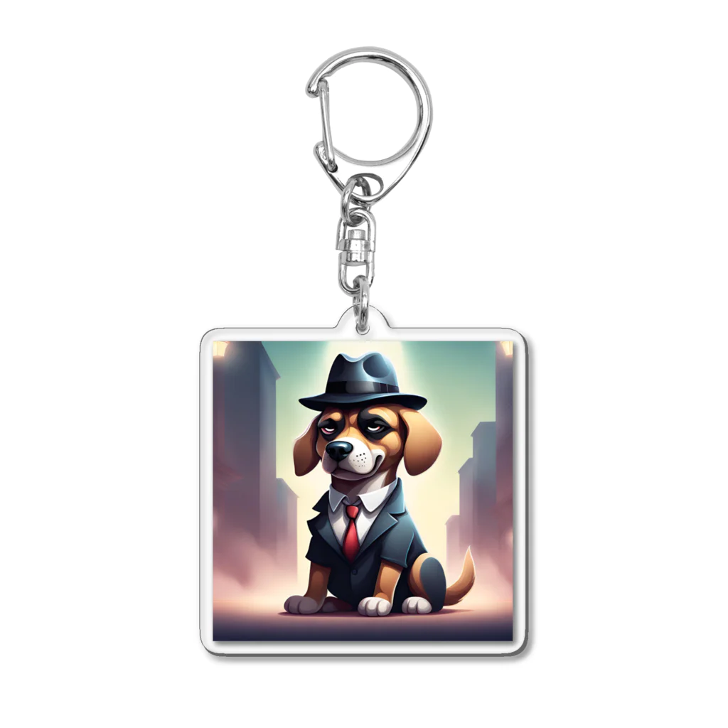 Kumaziro-の犬マフィア！ Acrylic Key Chain