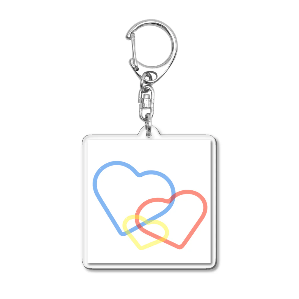 SOU＆SOUの3ハート　あなたと私の未来 Acrylic Key Chain