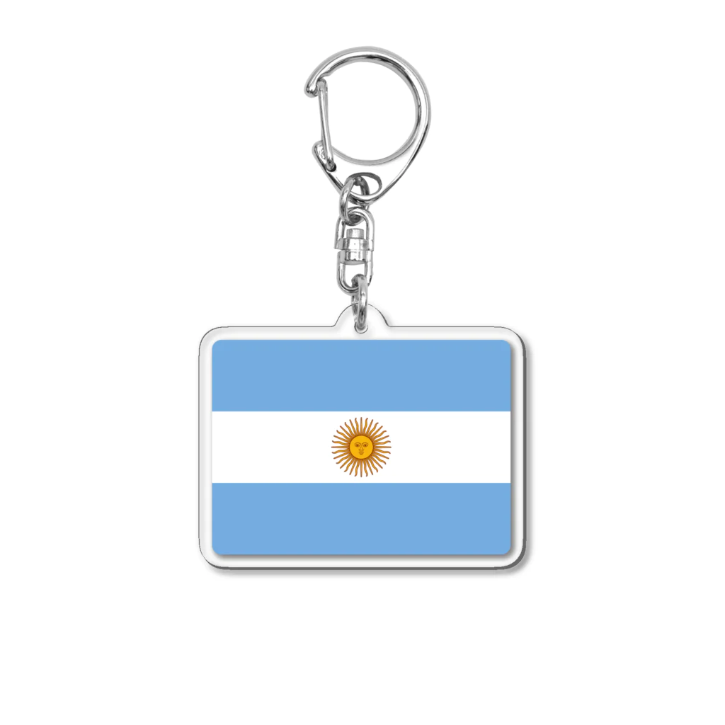 お絵かき屋さんのアルゼンチンの国旗 Acrylic Key Chain