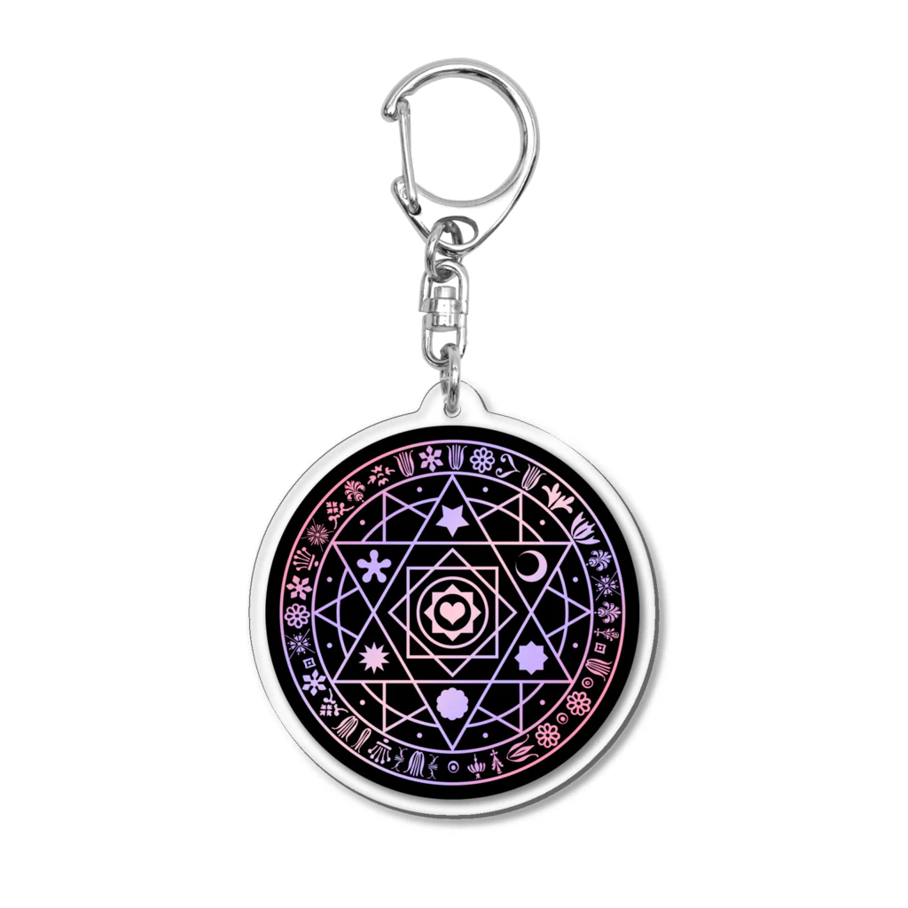 闇の光公式ショップの守護の魔法陣 Acrylic Key Chain