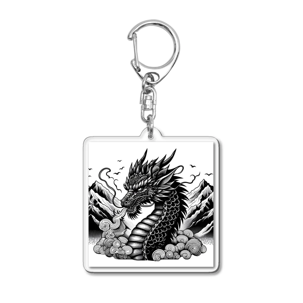 Pokacocoaの龍 Acrylic Key Chain