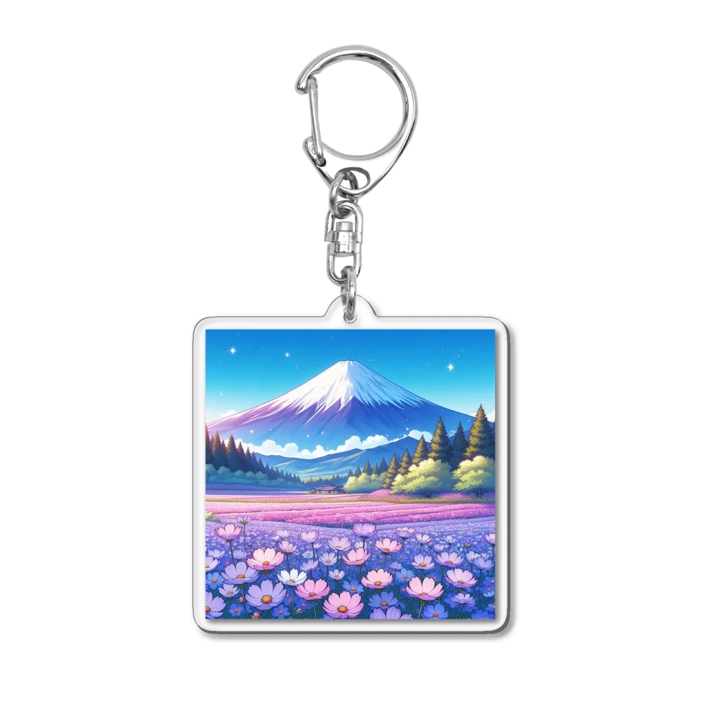 Qten369の日本の美しい風景 Acrylic Key Chain