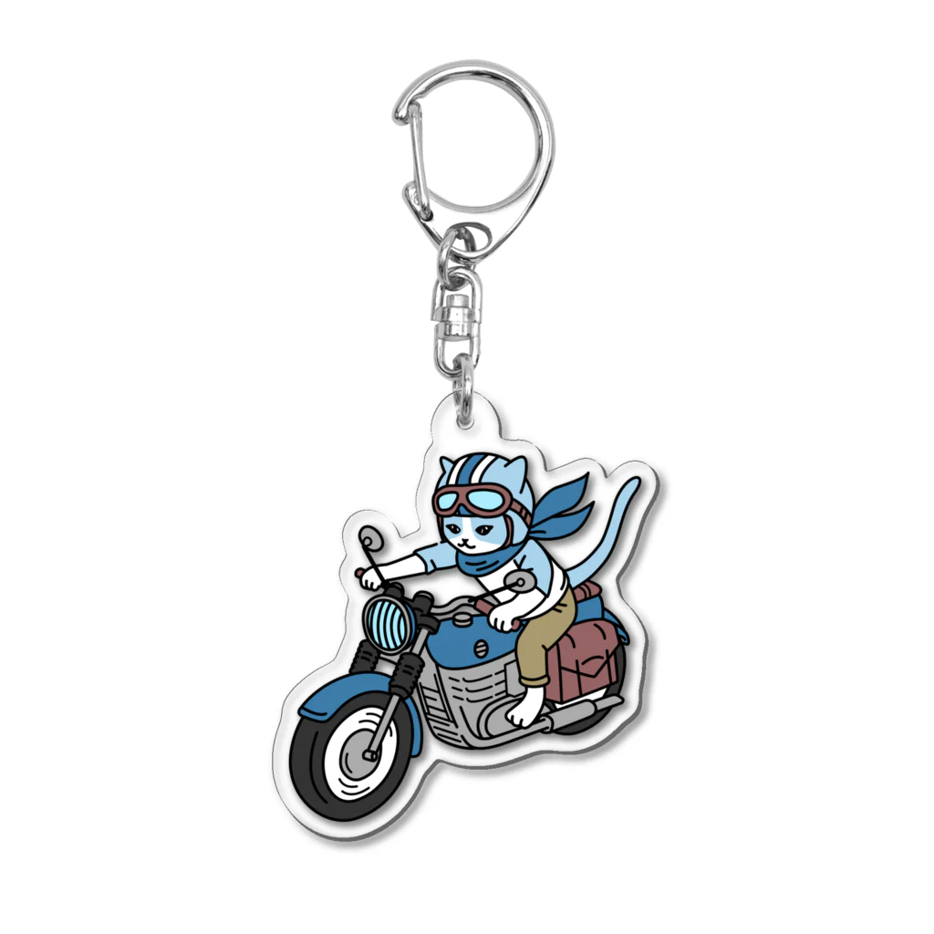 QROOVYのFUN ON A BIKE（文字無し） Acrylic Key Chain