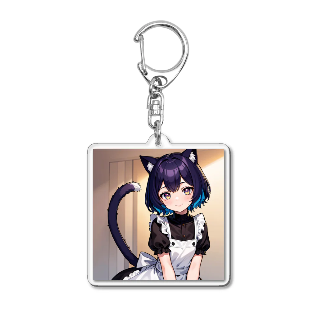 coco の猫耳女の子 Acrylic Key Chain