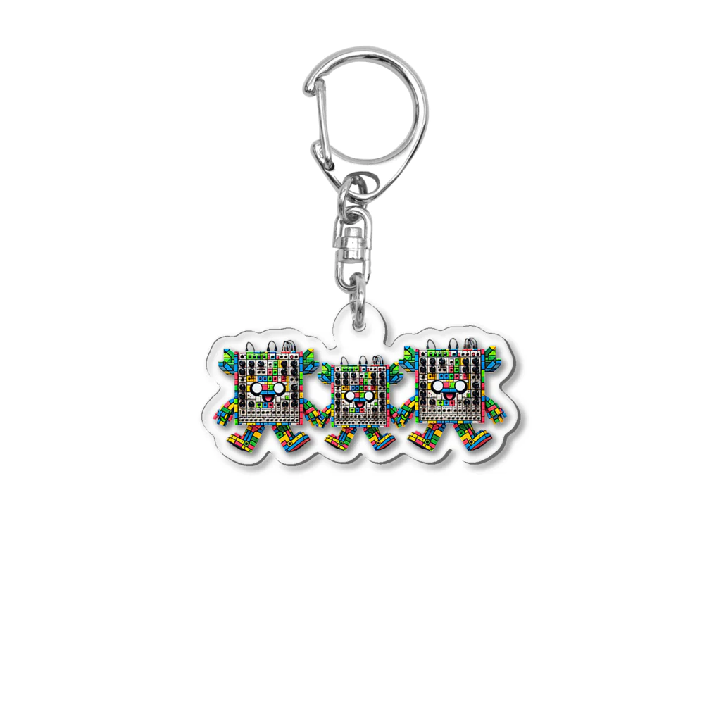 Bush Clover Original のNeid Modular Robot Acrylic Key Chain