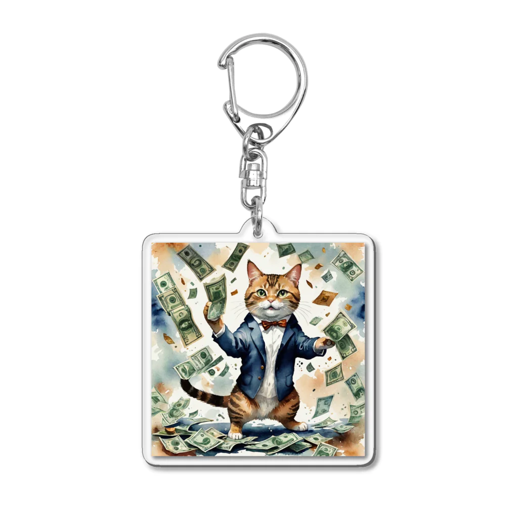 なむねこの猫社長 Acrylic Key Chain