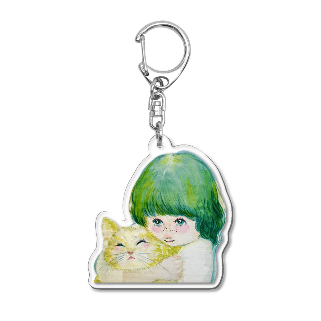 bicotの緑ちゃんの Acrylic Key Chain