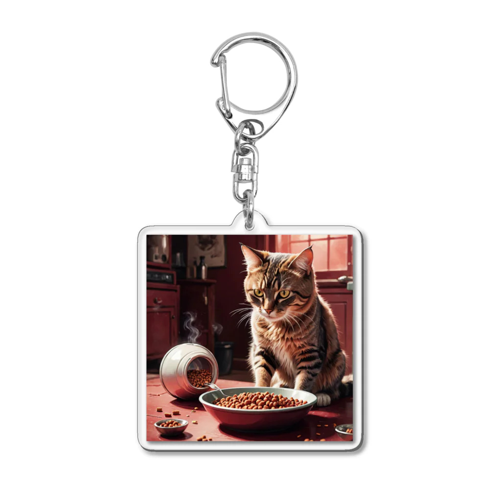 Blackcat-9のフーズ猫 Acrylic Key Chain