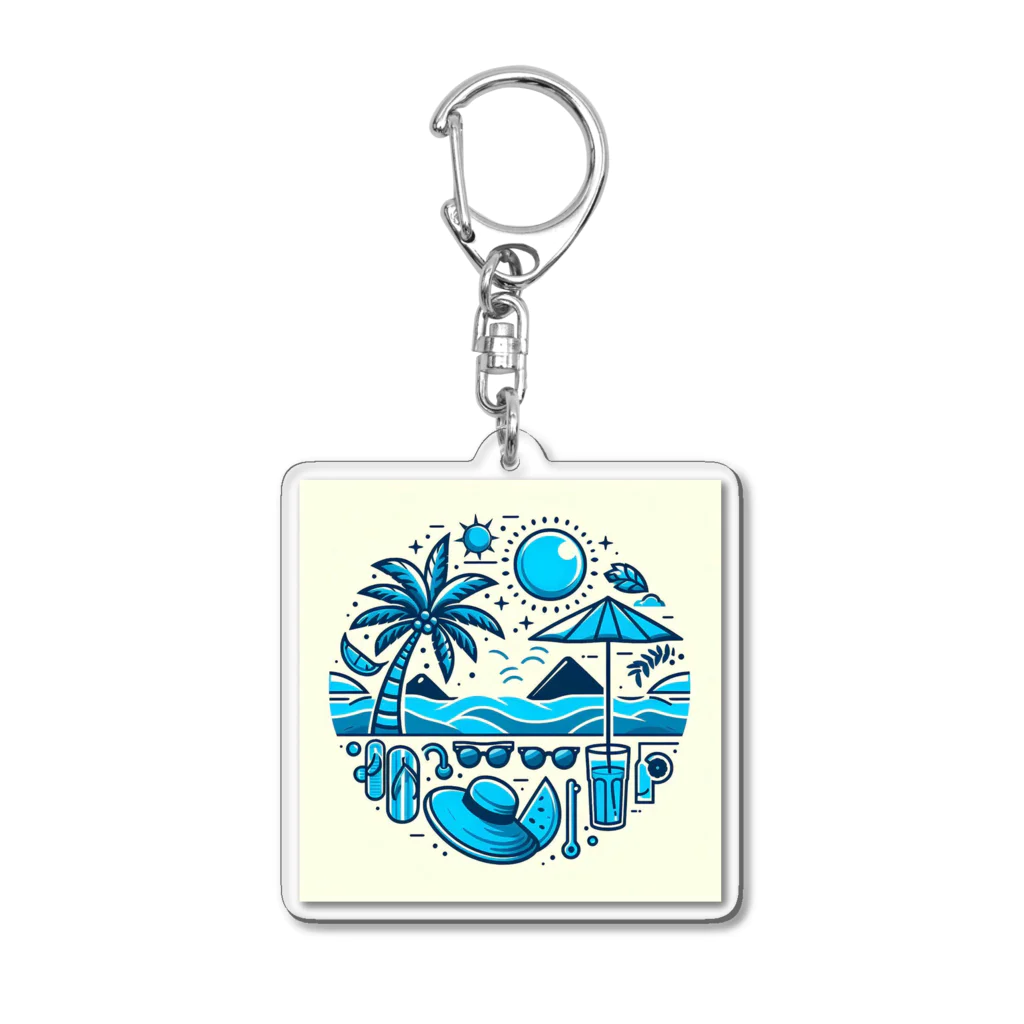 KAKOの真夏の海☀️ Acrylic Key Chain