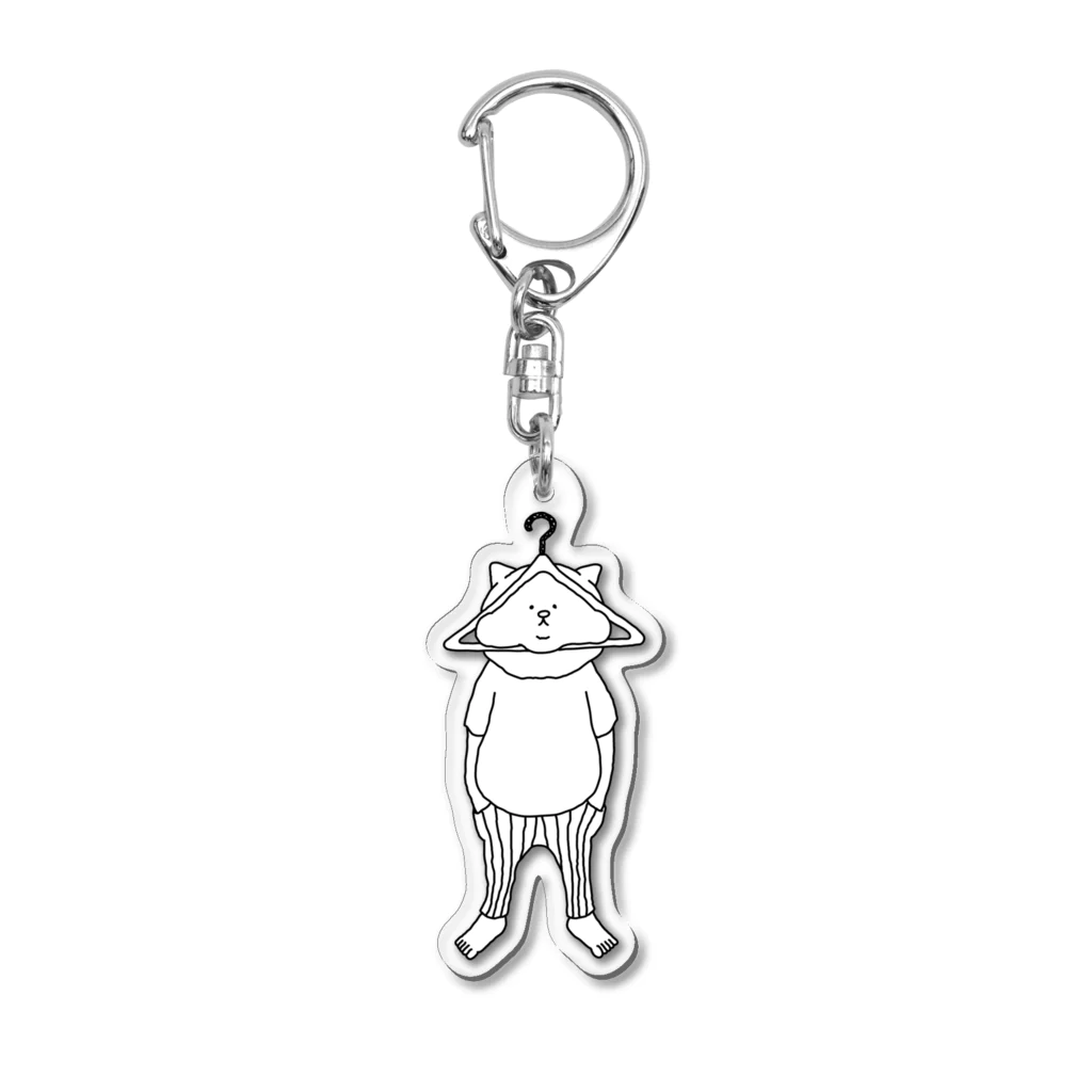 YUICHI design shopのハンガー猫 Acrylic Key Chain