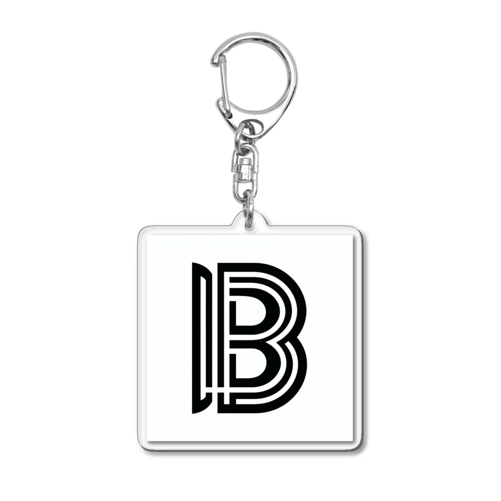 adeu19aのアルファベットシリーズ　B Acrylic Key Chain