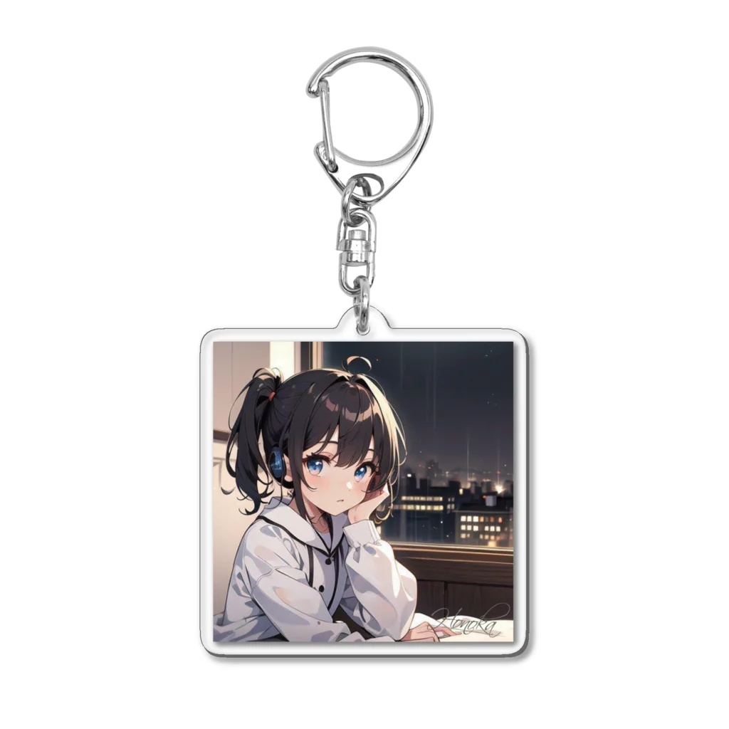 Honoka's online shopのHonoka with pajamas Acrylic Key Chain