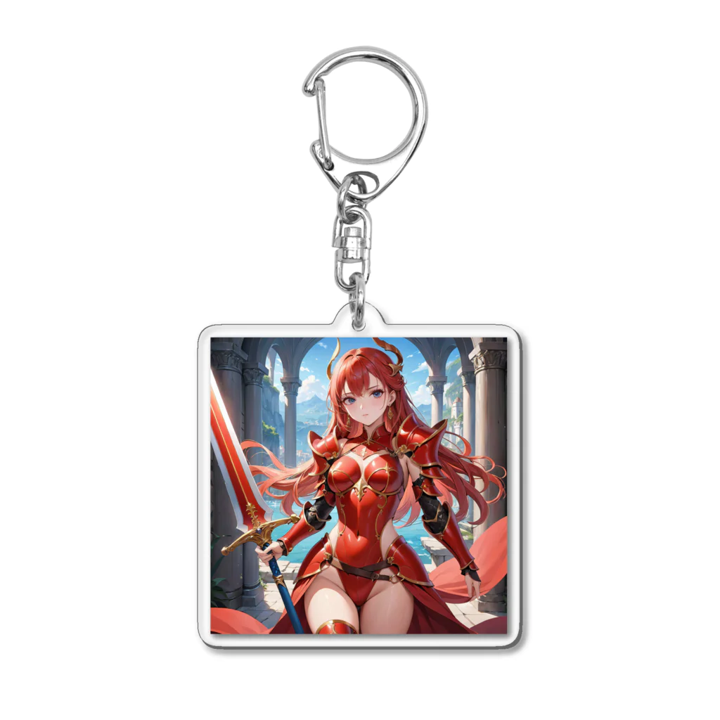 toshi_7の紅の戦士 Acrylic Key Chain