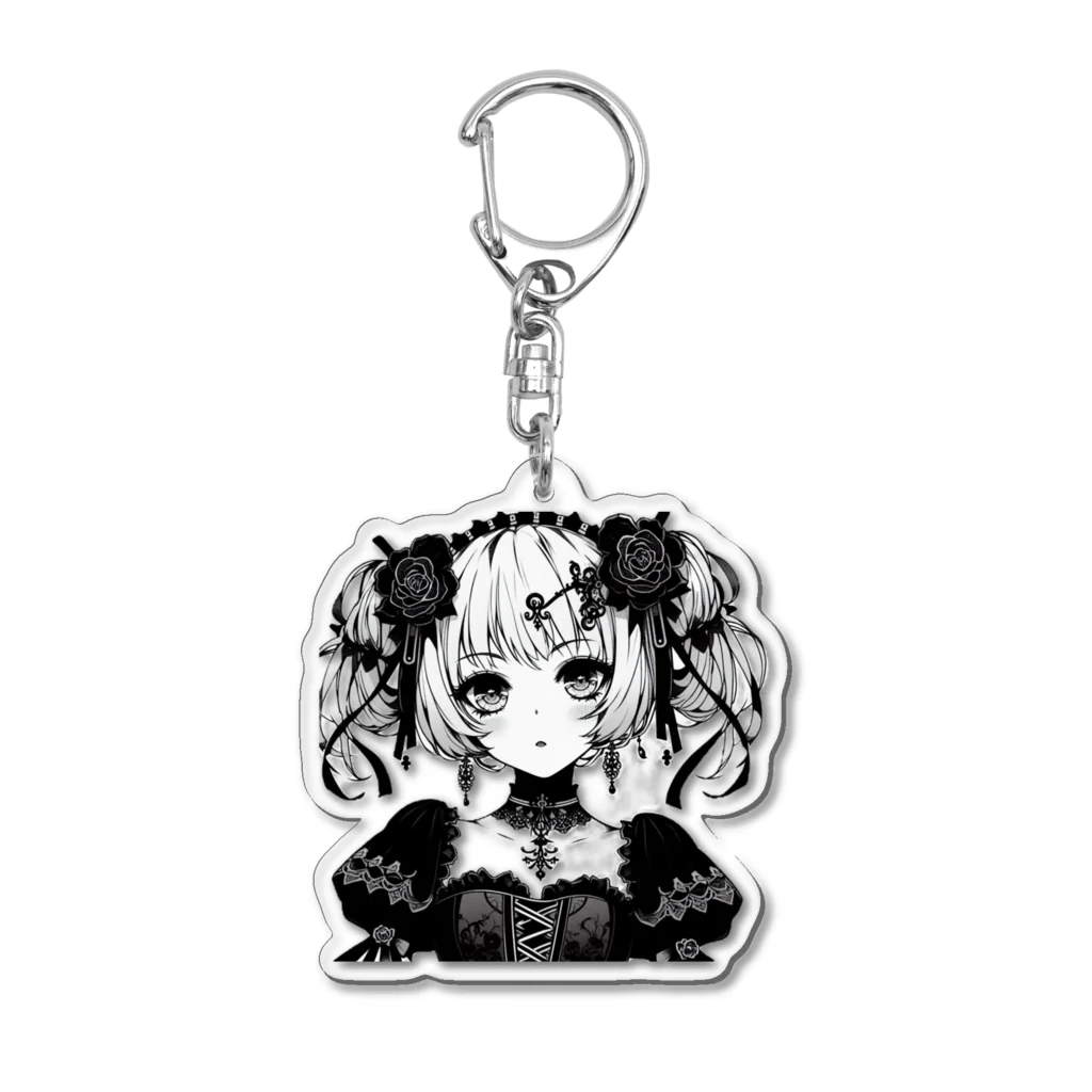 悪魔キャンディのモノクローム・エレガンス Acrylic Key Chain