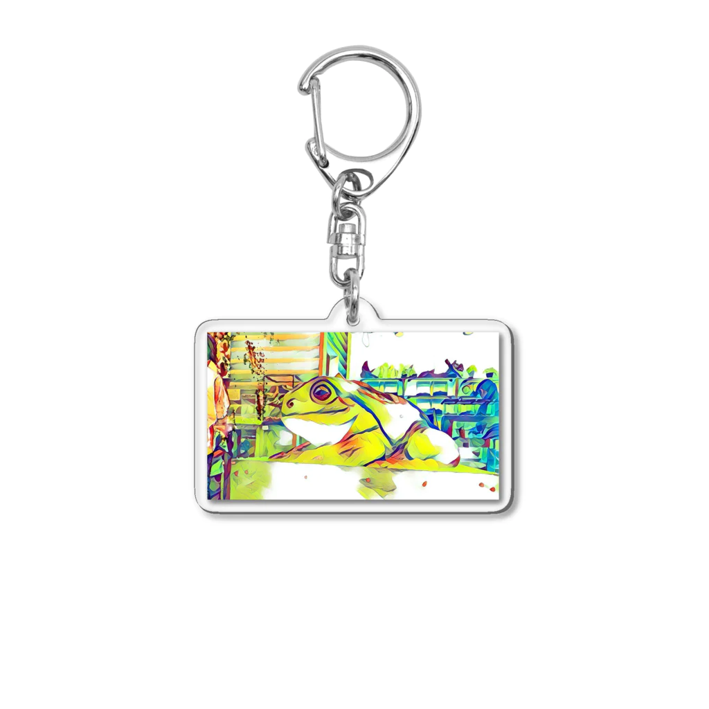 ﾌﾗﾜｰﾎｴｰﾙ　ちづっこの伊豆のカエルくん Acrylic Key Chain