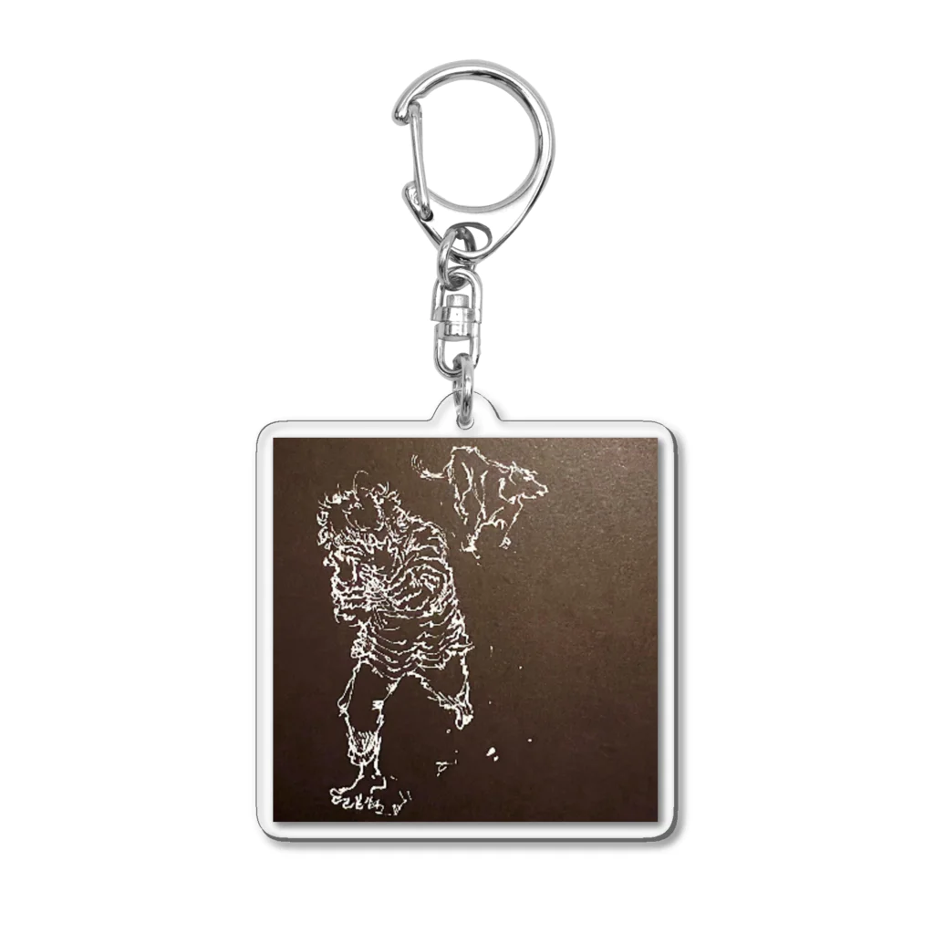 touko.takadaの『くもの糸の人. RUN』 Acrylic Key Chain