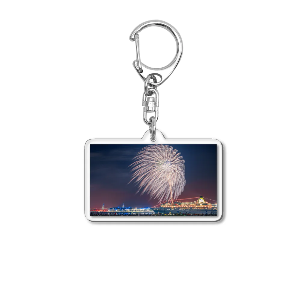 つむぎのhanabi II Acrylic Key Chain