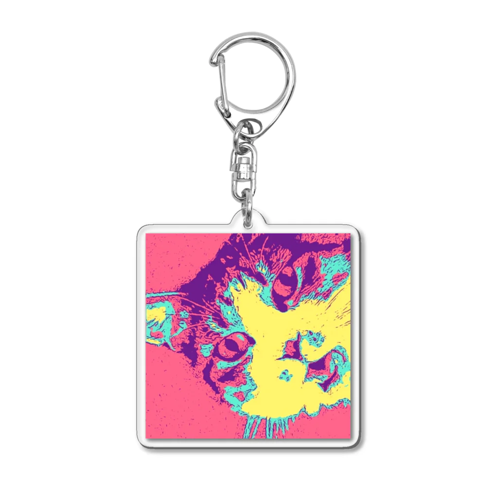 湊あうろんの凛 Acrylic Key Chain