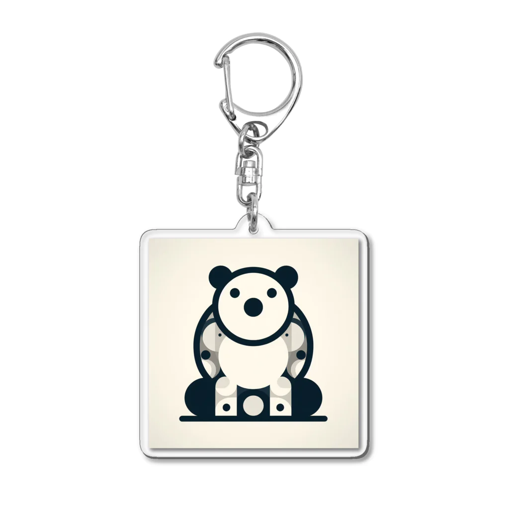 siromedakaの〇〇ぱんだくん Acrylic Key Chain