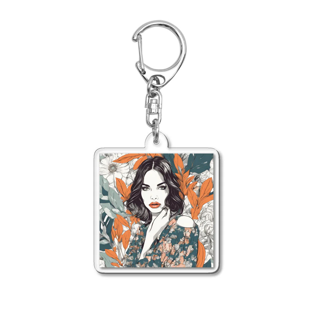 kanasarinoの大人かわいい女性パート２ Acrylic Key Chain