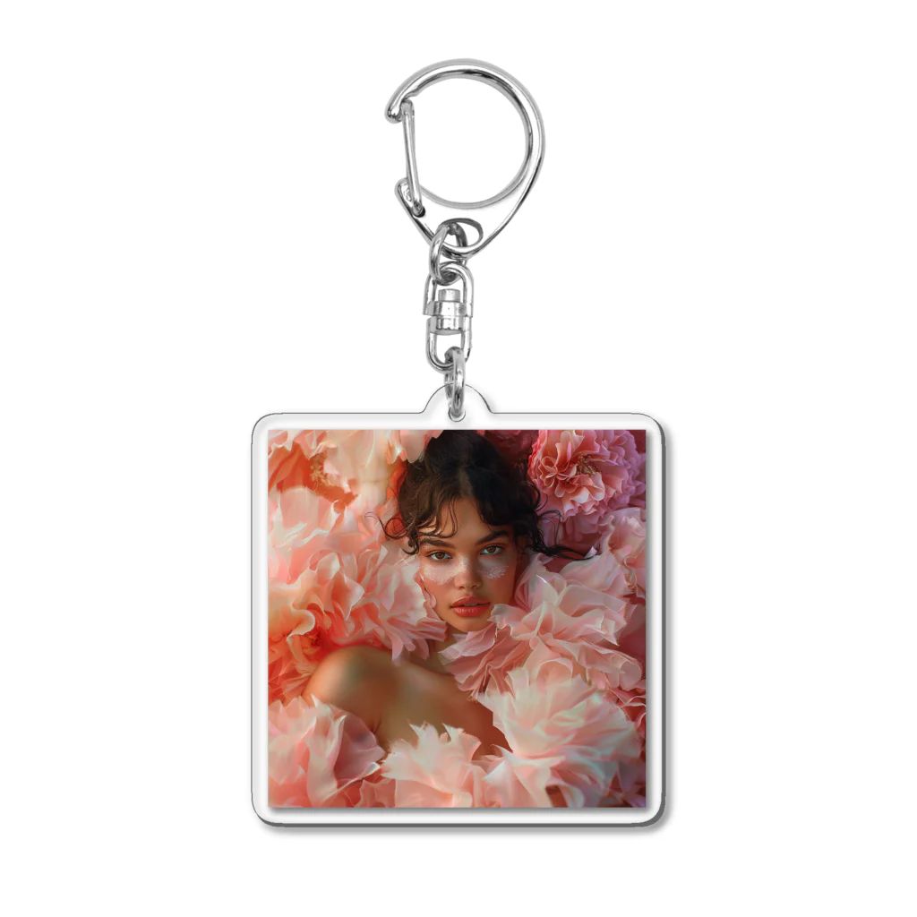 AQUAMETAVERSEのフェイスアート　Tomoe bb 2712 Acrylic Key Chain