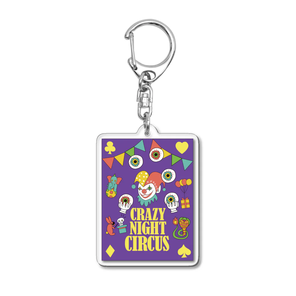 REDMOON_SAPPOROのCRAZY　NIGHT　CIRCUS Acrylic Key Chain