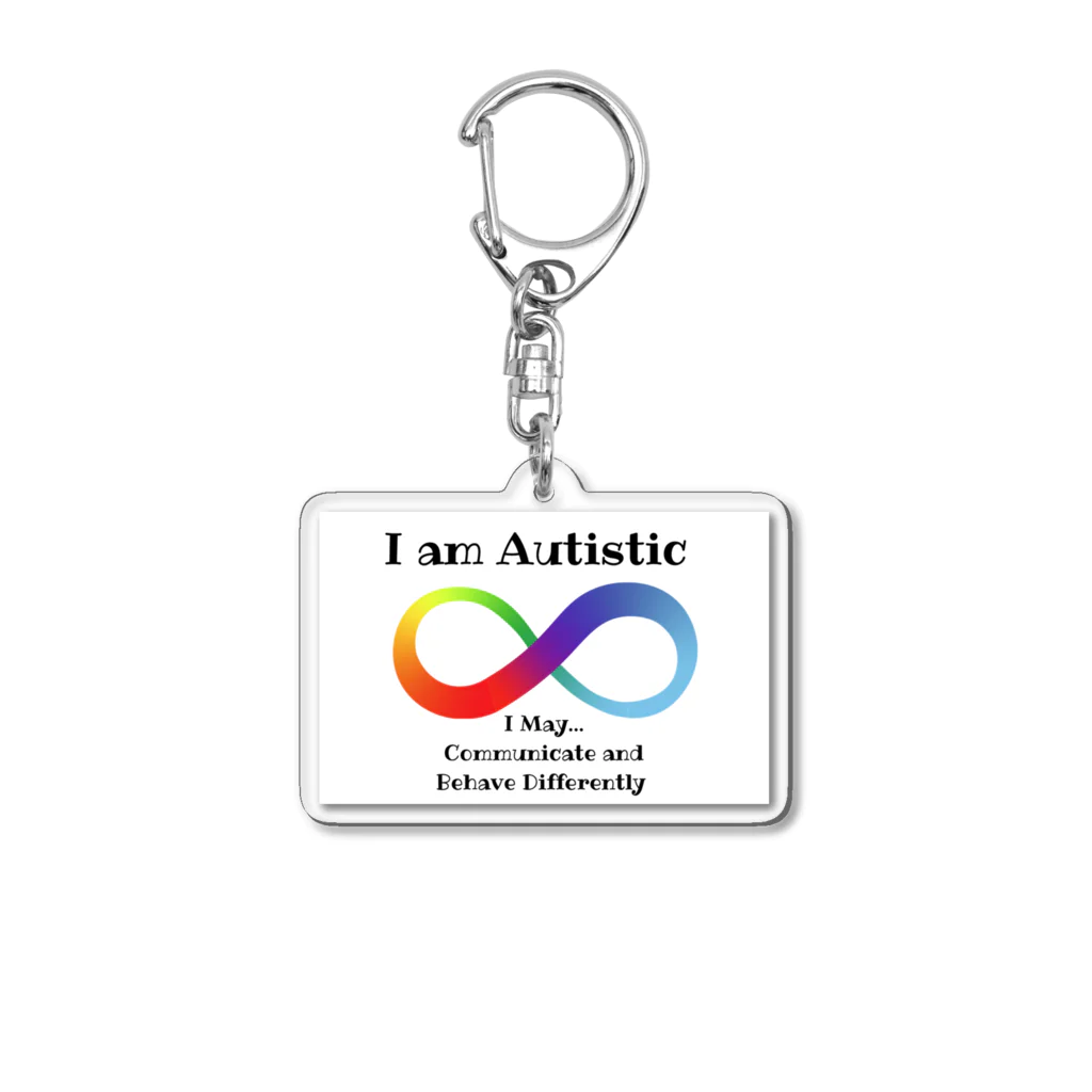 Allan's Family TravelのI am Autistic Acrylic Key Chain