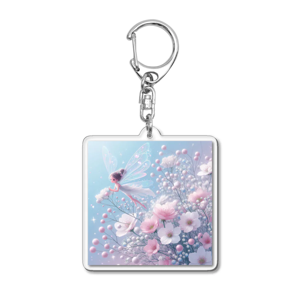 2024billionの花と宝石の妖精4月1 Acrylic Key Chain